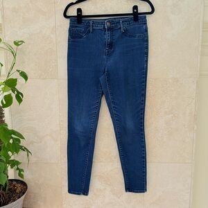 Mossimo High Rise Jeggings Dark Wash Skinny Jeans Size 6